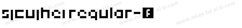 sjcujhei regular字体转换